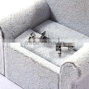Stainless Steel Custom Earrings Mens Cross Ear Stud Earrings thumbnail-4