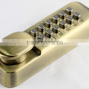 OSPON Mechanical Pushbutton Combination Lock Antique Brass OS20B thumbnail-2