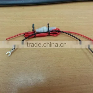 UL 1015 22AWG 600V 105c Cable With Molding 1A Fuse and Crimp Fork Terminal thumbnail-2