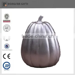 Decorative Resin Craft Harvest Silver Pumpkin thumbnail-1