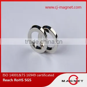 N42SH TS16949 Ring Neodymium Magnet With Coating Nickel Manufactuer in China thumbnail-1