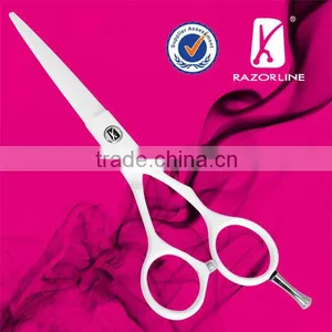 Razorline R22 White Teflon Coated Hair Cutting Shears Tijeras thumbnail-1