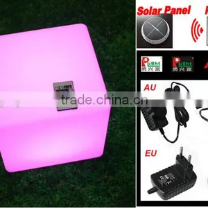 12"Solar LED Light Decotative Cube With Remote Control YXF-3030S thumbnail-2