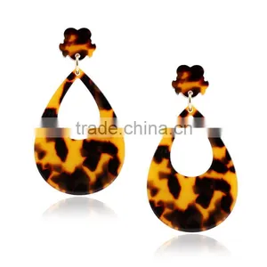 Hot Sale Fashion Leopard Print Turtle Tortoise Shell Earring Jewelry thumbnail-1