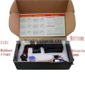 Factory Price 4*18650 Batteries Powered Bicycle Light 2 XML T6 LED Bicycle LED Light thumbnail-2