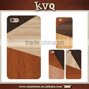 2 in 1 Wooden PC Back Case for Iphone , Mix Wood Case for Iphone 6 Plus thumbnail-1