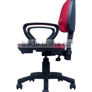Ergonomic Swivel Office Chair With Fixed Armrest thumbnail-3