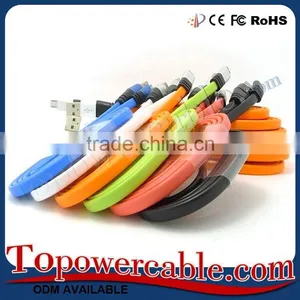 Factory Supplies Noodle Flat Usb Charging Data Cable For Andriod Smart Phones thumbnail-6
