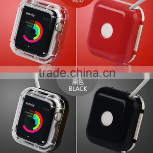 Clear Cover Case Protecter PC Charging Protecter Film for Apple Watch For Iwatch 38mm 42mm MT-4328 thumbnail-1