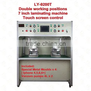 Automatic Double Working Positions 7 Inch Oca Vacuum Laminating Machine Touch Screen Control LY 9200T thumbnail-1