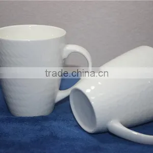 Custom Emboss Mugs in Blank White Ceramic thumbnail-2