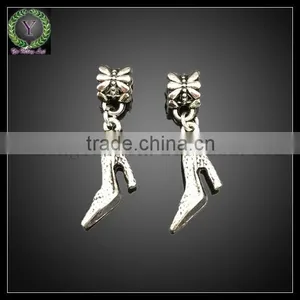 Wholesale Sliver Women Charm Pendant Necklace Chain Jewelry Sexy Cute Zinc Alloy High Heel Boots thumbnail-1