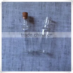 Hot Sale 10ml Small Wine Bottle Shape Glass Bottle With Cork thumbnail-1