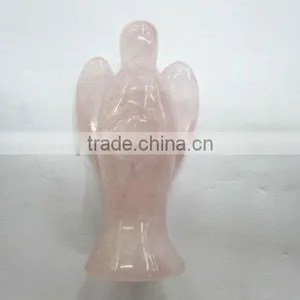 50mm Rose Quartz Angel Wholesale thumbnail-1