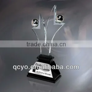Customize Luxury Acrylic Trophies With Black Base thumbnail-1