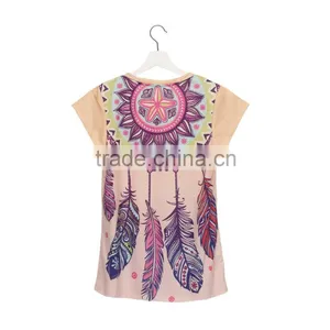 China Supplier High Quality Custom 3D Printing Women T-shirt thumbnail-2