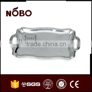Stainless Steel Embossed Turkish Serving Tray thumbnail-3