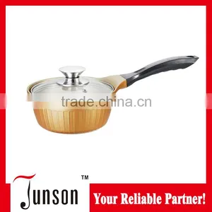 Induction Cooking Non-stick Coating Sauce Pan/16cm Non-stick Aluminum Sauce Pan With Lid thumbnail-1