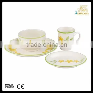 16pcs Stoneware Hand-printed Dinner Set New Design thumbnail-1