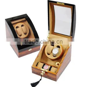 Custom Luxury Funky 2+3 Slot Volta Glossy Wood Watch Winder thumbnail-4