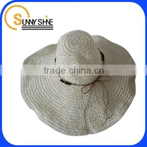 SUNNY SHINE Fashion Large Along the Sun Hats of Straw thumbnail-2