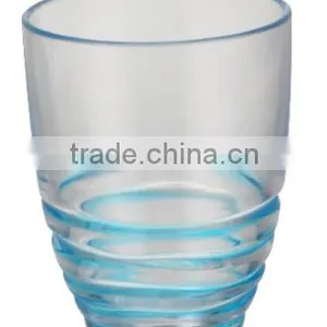 Cheap Good Quality Plastic Swirl Tumblers Colorful Small Clear Cups thumbnail-1