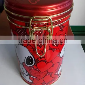 Metal Clip Tin Can /round Tin Can / Coffee Tin Can thumbnail-1