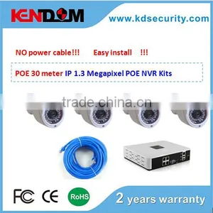 POE 100meter 4CH POE CCTV Kit H.264 NVR HD 720P Camera IP Surveillance System New Products for 2015 thumbnail-1