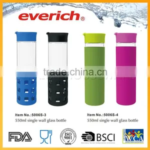 High End Recycled Custom Made Tea Infuser Water Bottle Glass thumbnail-1