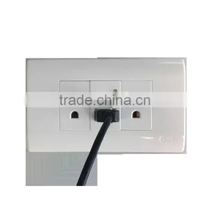 USB 220v 16a Socket With 2 Gang US Wall Outlet With Usb Plug Modular Socket Box thumbnail-4