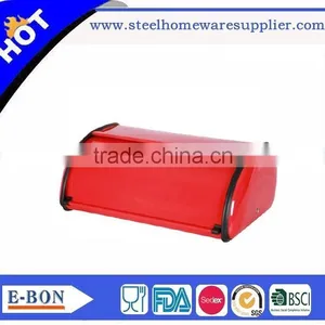 Colorful High Quality Stainless Black Steel Bread Bin thumbnail-3