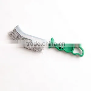 Plastic Crimped Wire Hand Scratch Brushes, Length 265 mm 10 1/2" thumbnail-1