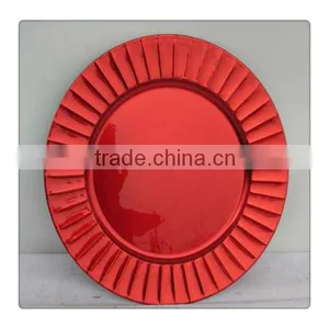 Decorative Plastic Party Charger Plates thumbnail-1