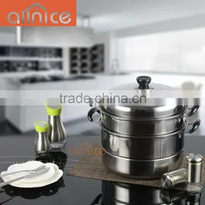 Allnice- Factory 410 Material 2 Layers Stainless Steel Steamer Pot thumbnail-6