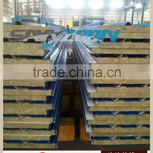 Fireproof Rock Wool Sandwich Panel for Roof and Wall Board thumbnail-3