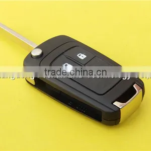 Car Key Opel Replacement Shell Flip Folding Remote Key Case for OPEL VAUXHALL Insignia Astra 2 Button HU100 Uncut Blade Quality Choice thumbnail-4