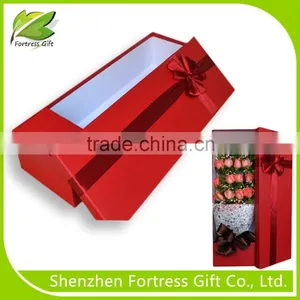 Valentine's Day Romantic Red Paper Gift Box for Flower thumbnail-1