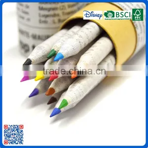 New Fashion Mini Promotional Personalised Art Coloring Pencil Set in Recycled Paper Tube thumbnail-3