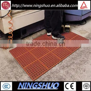 China Supplier of Safety Interlocking Anti Slip Industrial Rubber Floor Mat thumbnail-1