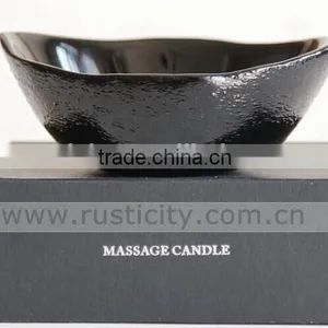 Hot Sale Black Glass Jar Container Essential Perfume Oil Candle in Stock thumbnail-1