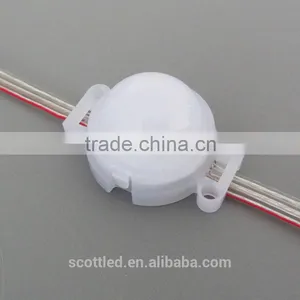 Led 30mm Mikly Cover Ws2811 ic Led Point Light Source Smart Controller Disco Led Effect Light Led Dot Light for Advertising thumbnail-1