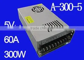 5V 60A 300W LED Power Supply (A-300-5, AL) thumbnail-1