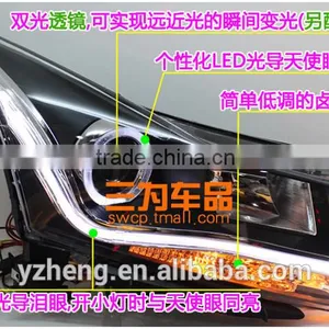 Chevrolet Cruze 2010-2013 Angel Eyes LED Head Lamp thumbnail-3