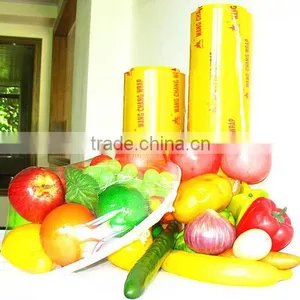 Plastic Wrap Food Grade Pvc Cling Film ,customize Logo Pvc Cling Film Roll thumbnail-5