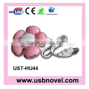 Flower Shape USB Hub With Light thumbnail-1