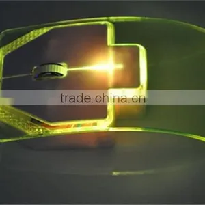 Wired USB Transparent Mouse Lovely Computer Game Mouse Quality Choice thumbnail-1