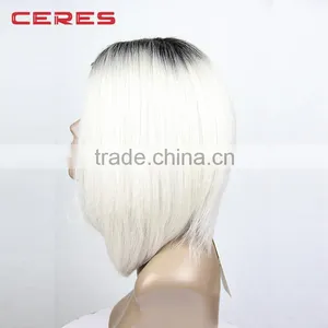 2016 New Fashion Heat Resistant Hair Ombre Lace Front Wig Bob Style thumbnail-4