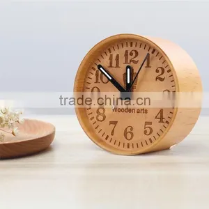 Night Light Wooden Sweep Clock thumbnail-1