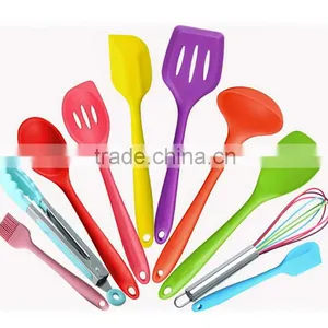 10 Pcs Silicon Kitchen Utensils Cooking Set,BPA Free Silicon Kitchen Utensils Cooking Set, Silicon Kitchen Utensils Cooking Set thumbnail-1