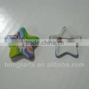 Promotional Gifts Star Design Tinplate Badge /Button Badge/Custom Badges thumbnail-1